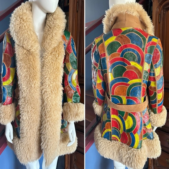 Vintage Jackets & Blazers - 1970s hand painted Penny lane coat